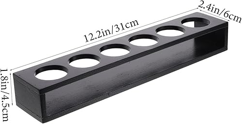 Miniatura 4 de Kichvoe Organizador de vasos de chupito de madera y copas de vino, soporte compacto para vasos de whisky, diseño elegante para bares, restaurantes y