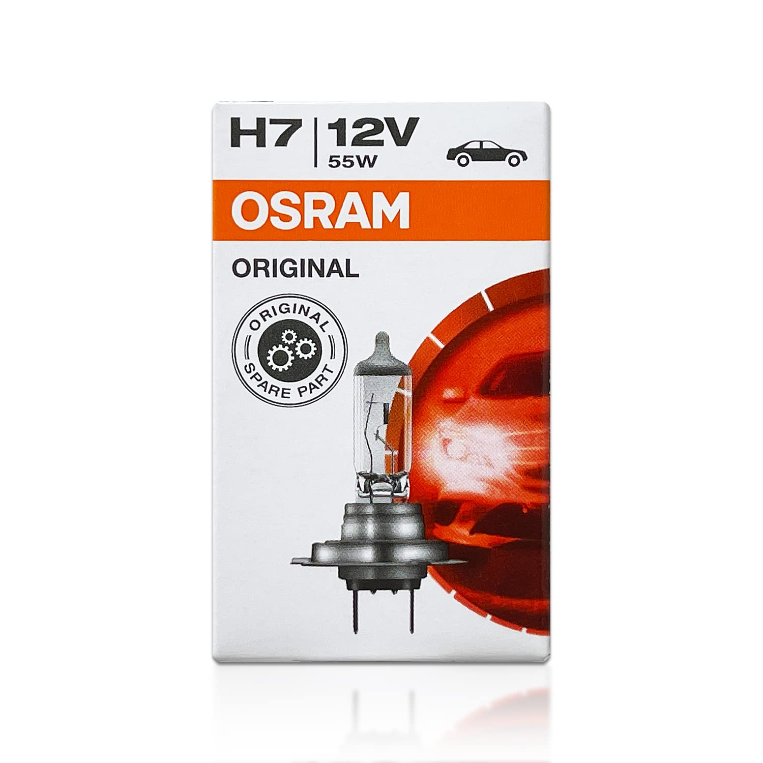 H7 64210L DOT Original Standard Halogen Bulb Long Life Ver. 12V 55W 3800K PX26d Made in Germany/Pack of 1