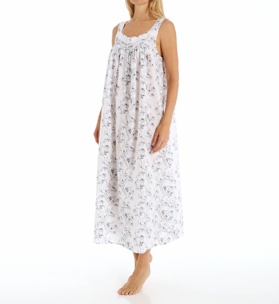 Eileen West Women's ST Long Lawn Print Nightgown