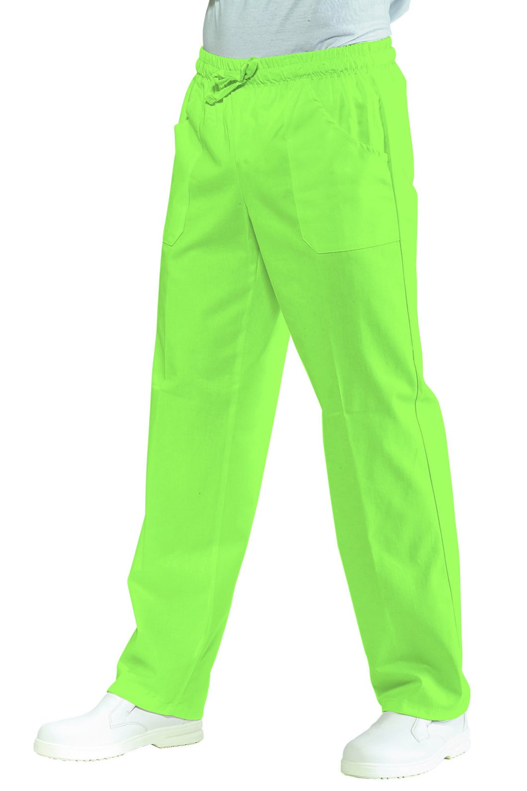 Isacco 044726 Pantalone con Elastico, Taglia L, Verde Mela