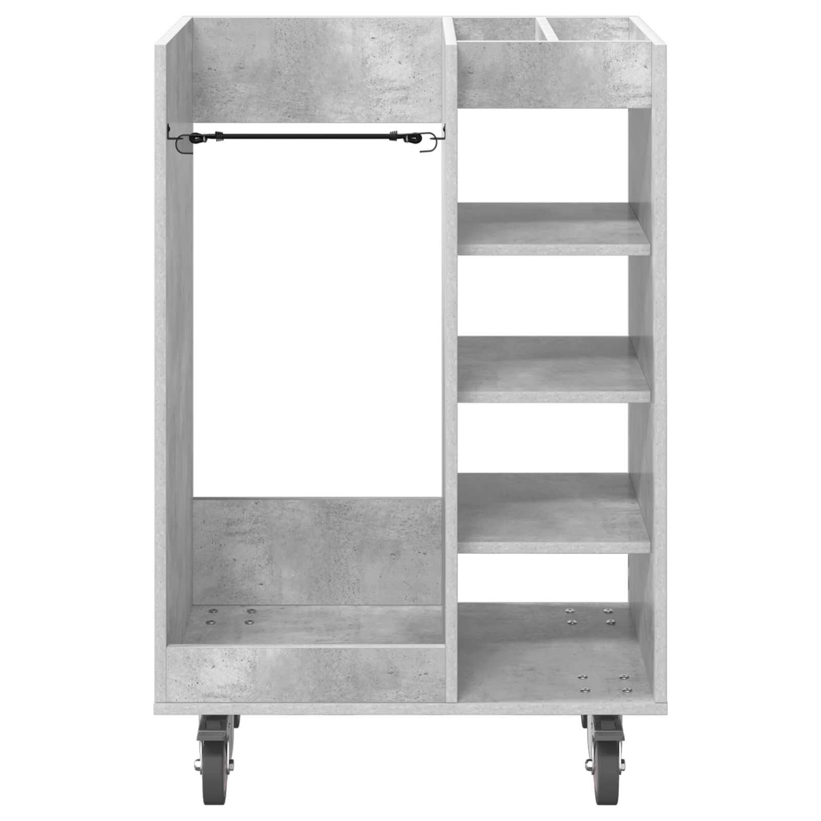 Gecheer Golfschrank mit Rädern, Aufbewahrungsschrank für Golfzubehör, 65 x 45 x 98 cm, Holzschrank mit Metallrückwand, freistehende Regale, für Garage oder Wohnraum
