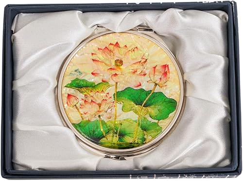 Miniatura 34 de February Mountain Espejo Compacto de Nácar – Doble Magnificación Regalo para Mujeres, Mamá, Hermana – Idea de Cumpleaños o Navidad (1, Heritage