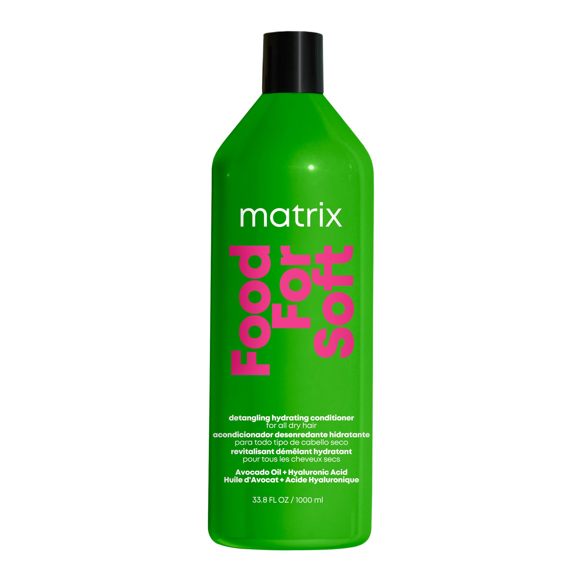 MATRIX Food For Soft Hydrating Conditioner For Dry and Brittle Damaged Hair - Moisturizes, Softens & Smooths, With Avocado Oil & Hyaluronic Acid, Vegan