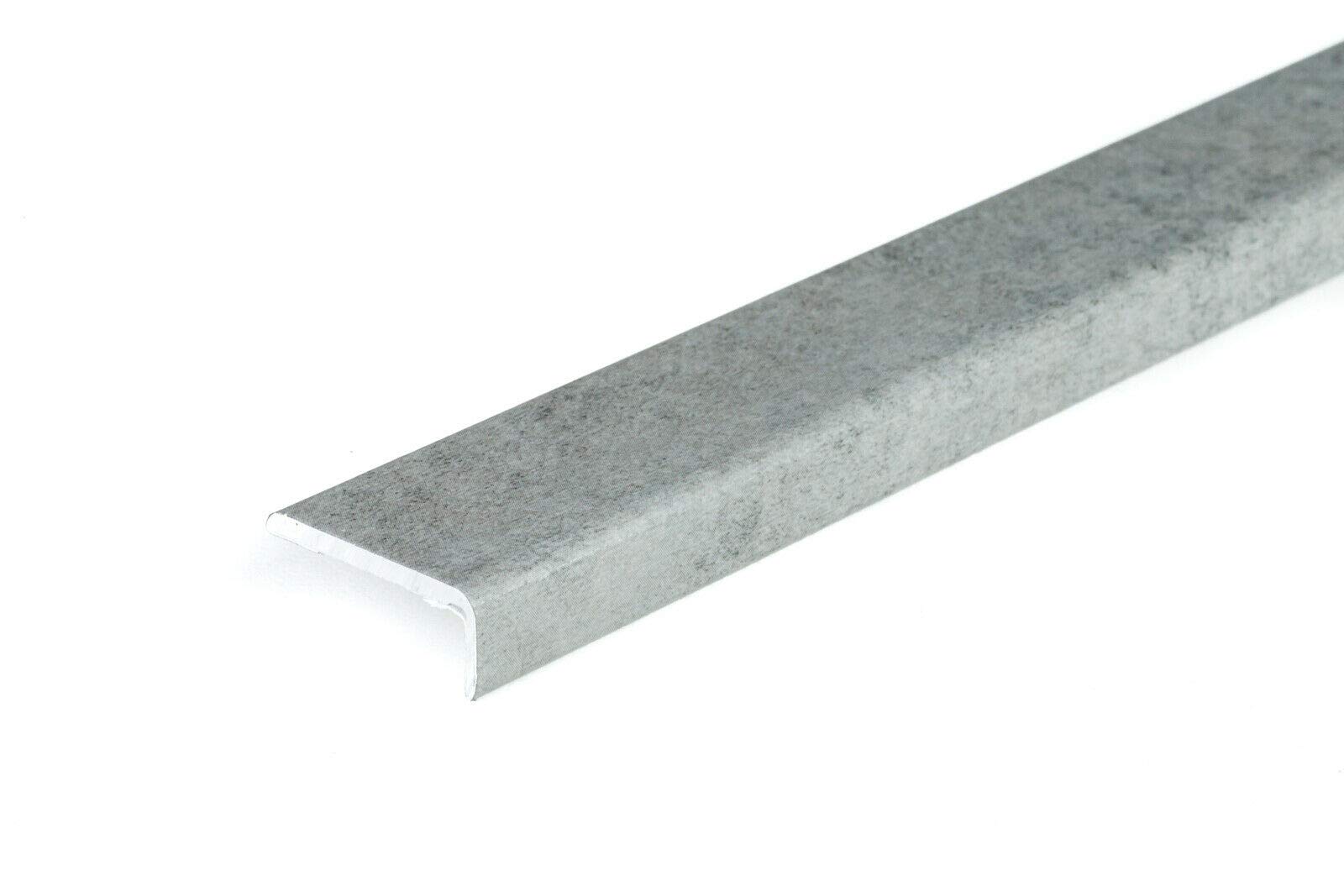 2 Meters SELF-Adhesive Wood Effect Anodized Threshold Laminate Floor Edge Profile Stop End TMW Profiles (Concrete)