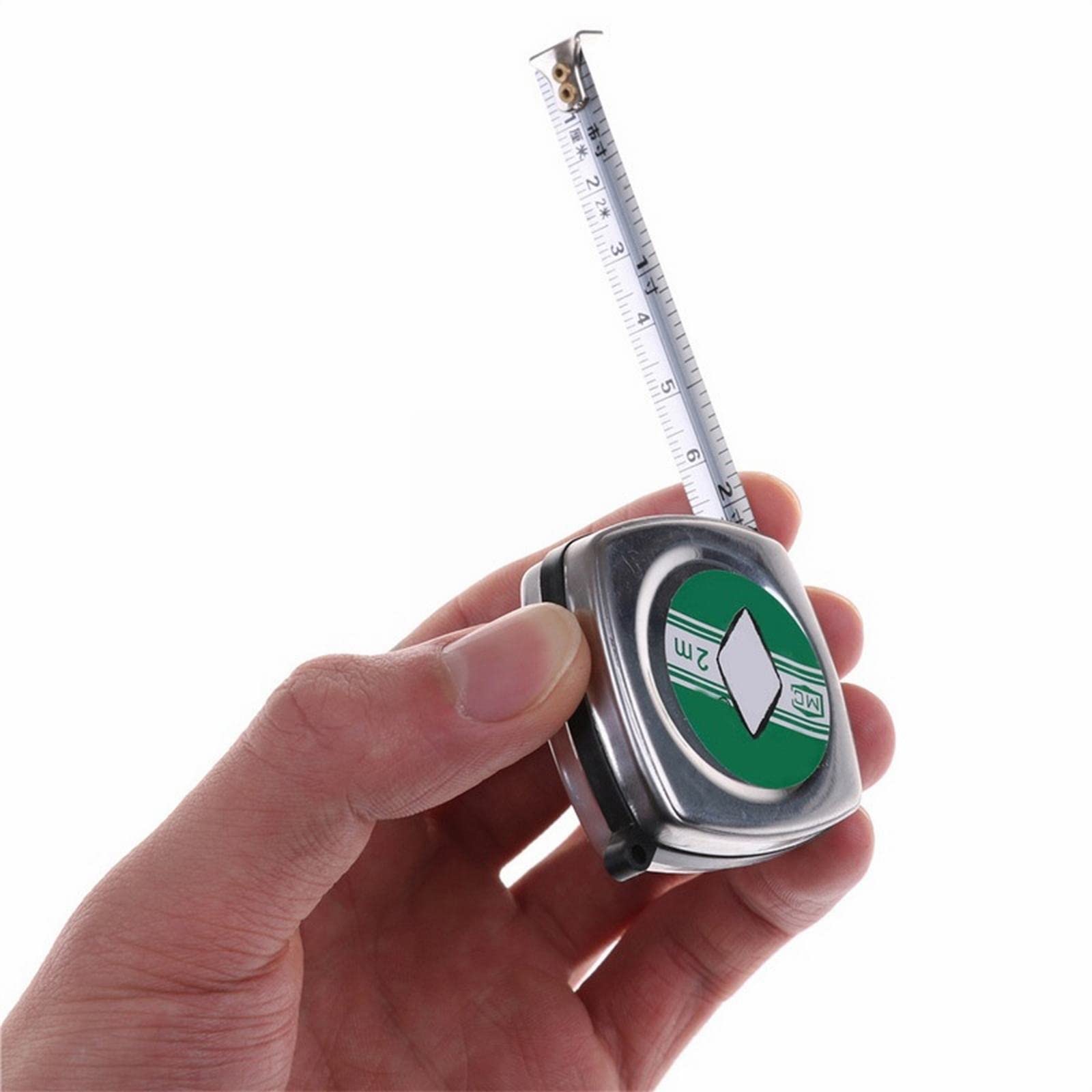 Cinta métrica, Cinta de regla retráctil de 3 m Cinta métrica portátil Mini bolsillo Tela de costura de metal Herramientas métricas de medición a medida for trabajar la madera