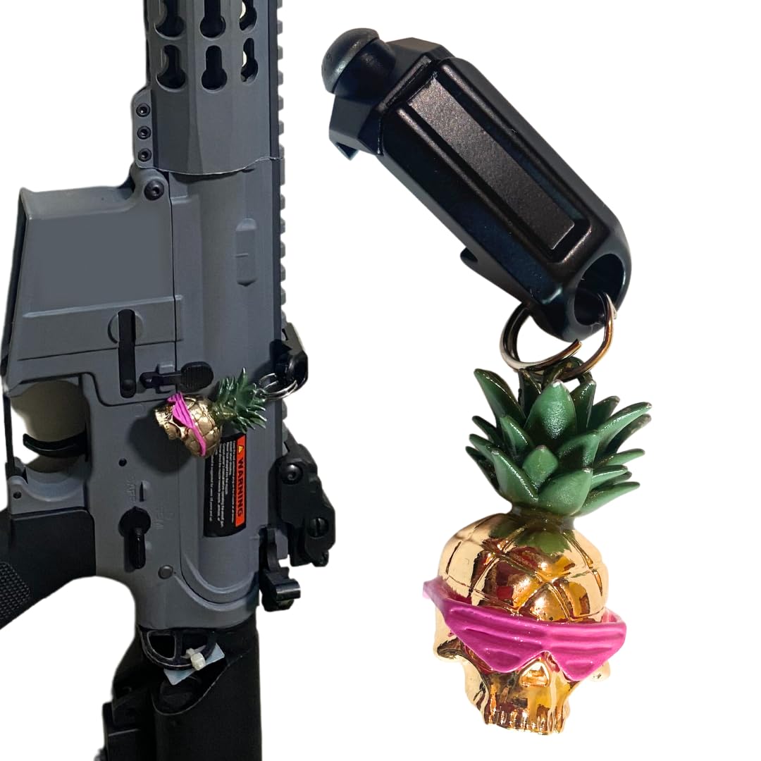 Airsoft Charm Mount Keychain Rifle Rail Accessory Decorative Fully Metal Gold