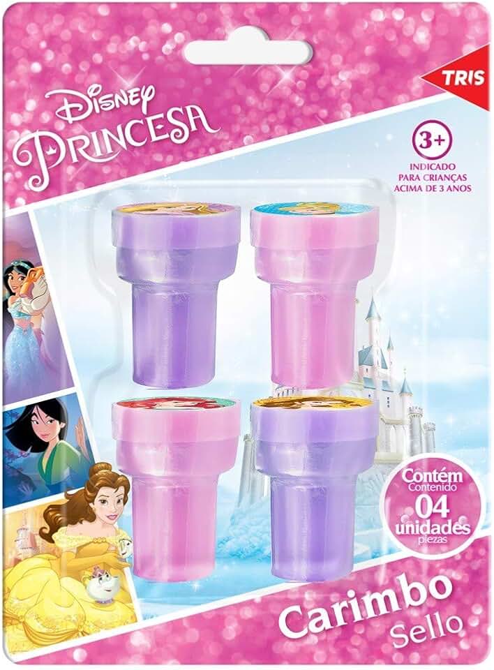 Carimbo Autotintado Princesas com 4 Unidades - Tris