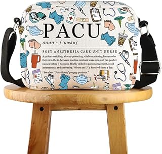 POFULL PACU Nurse Gift Anesthesiologists Gift PACU Definition Gift Post Anesthesia Care Unit Nurse Crossbody Bag