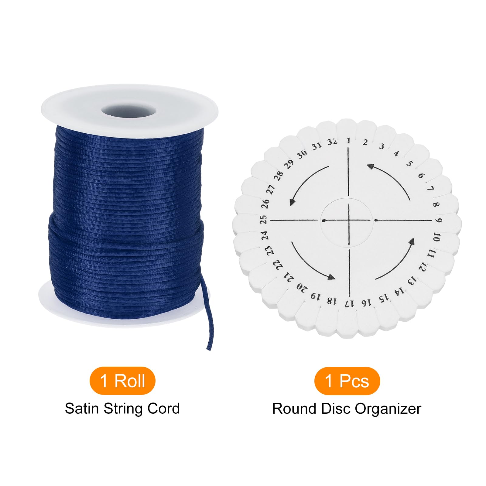 uxcell 109 Yards 2mm Satin String Cord - Image 3