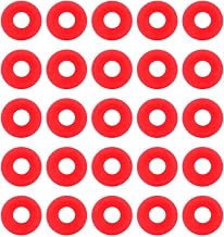 25Pcs Silicone Grolsch Gaskets for Swing Flip Top Bottle Home Brew Beer Bottle Seals (Red)