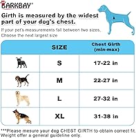 Vista 5 de Barkbay - Arnés para perro sin tirones, clip frontal, resistente, reflectante, asa para control fácil y bolsillo para identificación, para pasear
