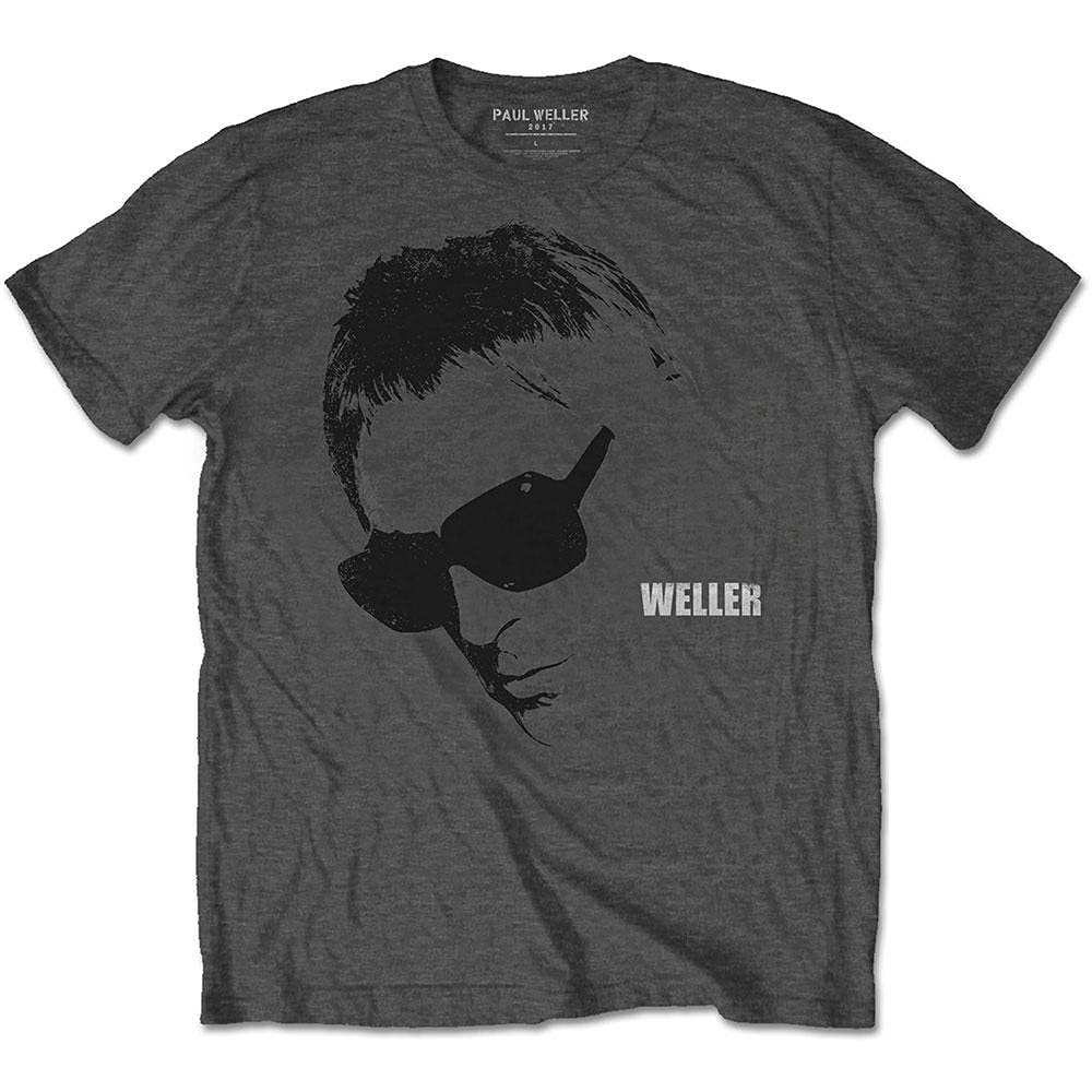 Rock Off Officially Licensed Products Men's Grey Paul Weller Modfather The Jam Official T-Shirt (Xx Large)