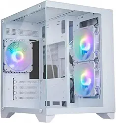 PC GAMER AQUARIO BRANCO RYZEN 5 5500, 16GB DDR4, NVME 1TB, RTX3050 6GB