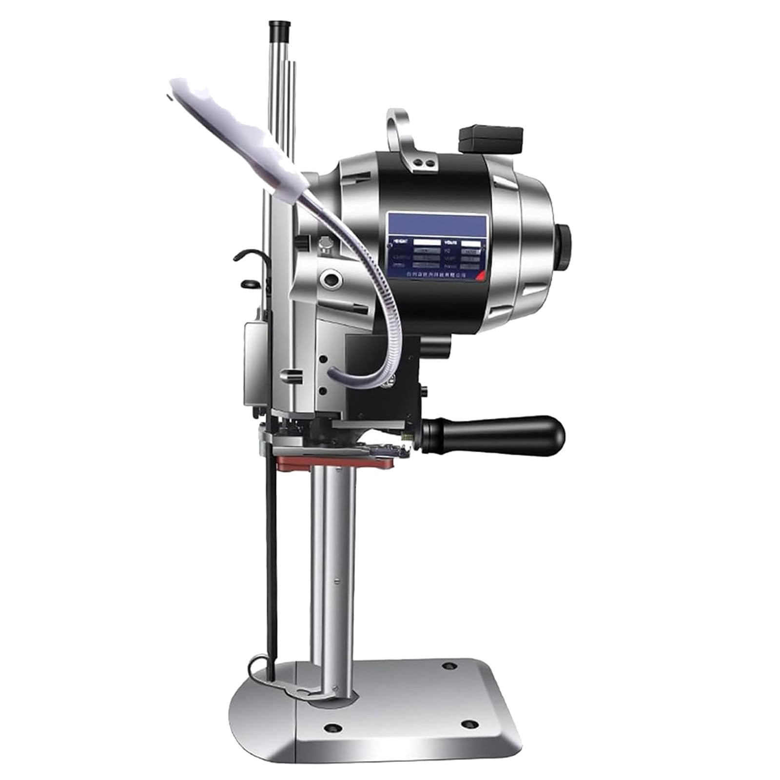 Machine De Découpe électrique, Coupe-Tissu à Lame Droite Verticale 1100w, Ciseaux électrique avec Fonction D'affûtage Et Lumière LED, pour Tissu, Carton, Cuir, Tapis, Plastique,10in