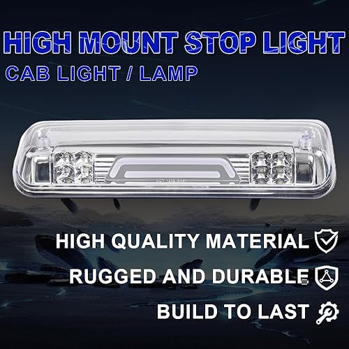 Miniatura 5 de PIT66 3 luz de freno LED, compatible con Ford Explorer Sport Trac04-08 Ford F150 Lobo06-08 Lincoln Mark LT Tercera luz de freno de luz de freno