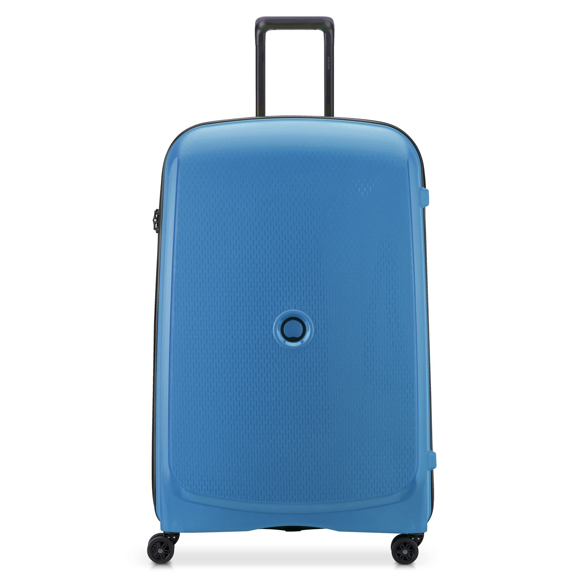 DELSEY Paris - Belmont Plus - Valise Grande Taille Rigide - 82x52x35 cm - 123 litres - XL - Bleu Zinc