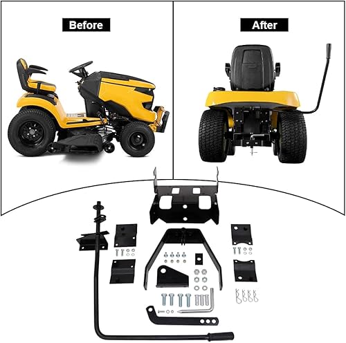 Miniatura 2 de NIXFACE Enganche de manga trasera para tractores de jardín apto para Husqvarna/Craftsman Serie T200 y T300/Cub Cadet Tractores de cortacésped de