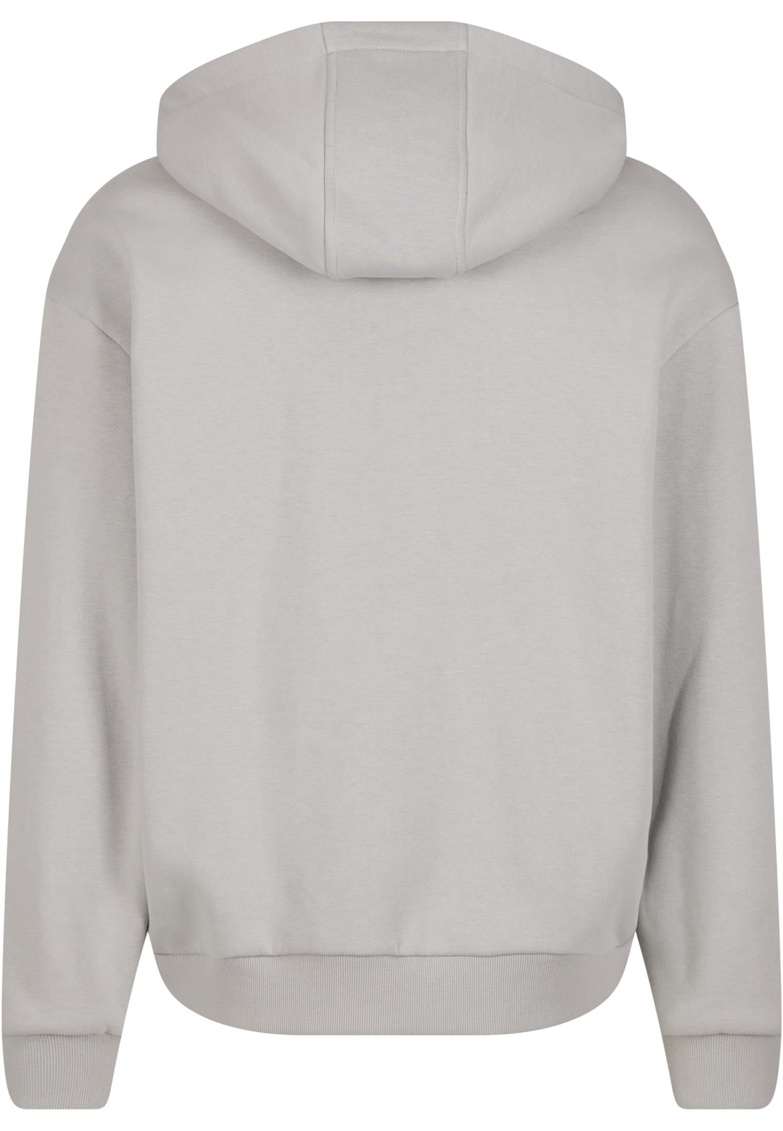 Urban Classics Męska bluza z kapturem Fluffy Zip Hoody, puszysta bluza z kapturem z zamkiem błyskawicznym, bluza z kapturem dla mężczyzn, oversize fit, Lightassphalt, L