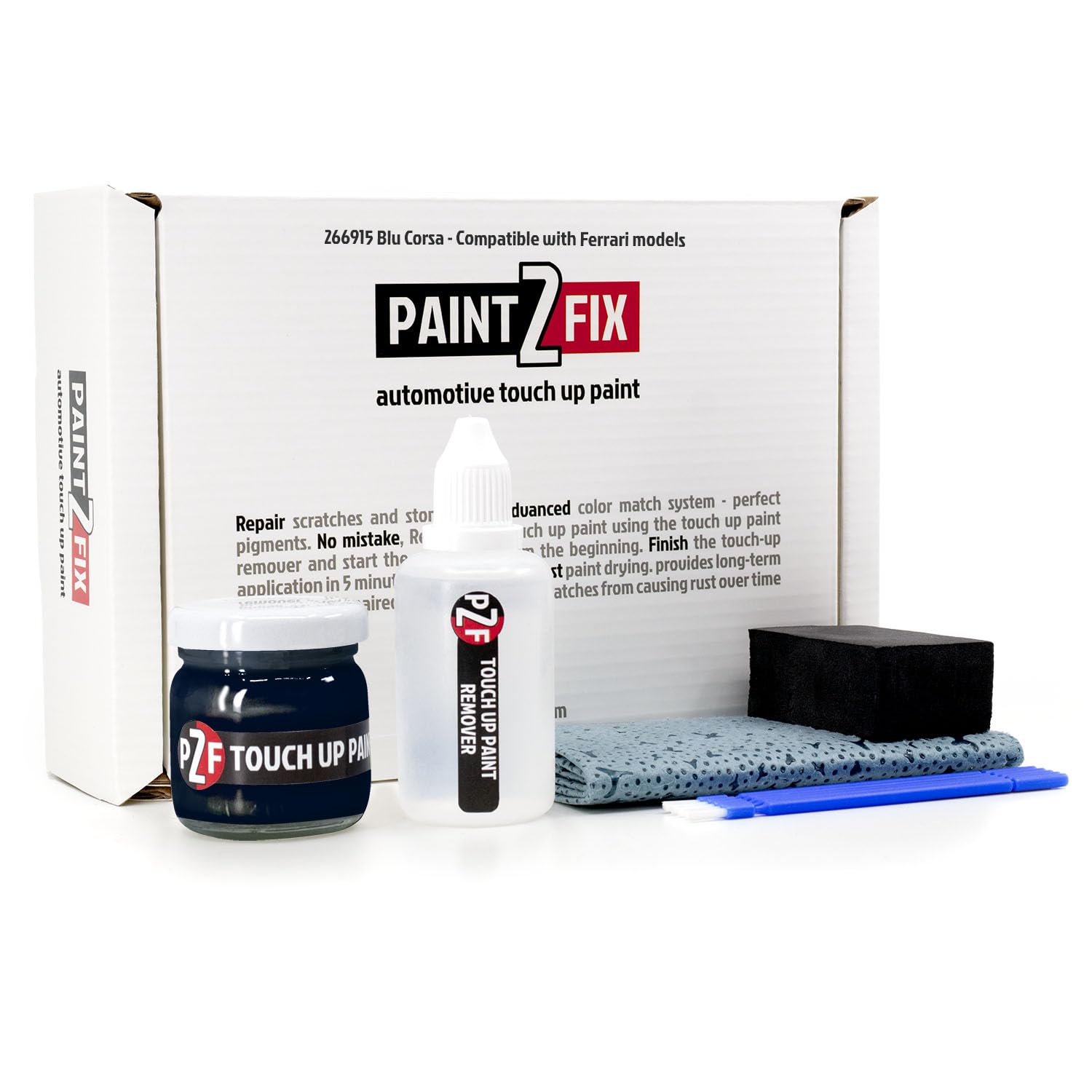 Amazon.com: 266915 Blu Corsa Premium Touch Up Paint Kit & Scratch