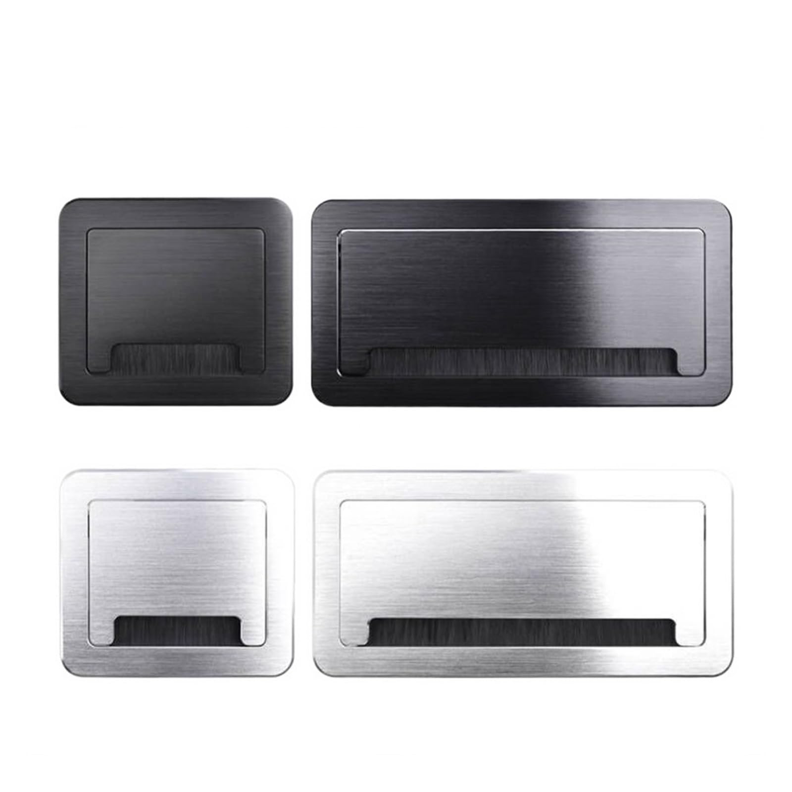 Amazon.com: 1pcs Black/Silver Brushed Aluminum Alloy Thickened Arc 