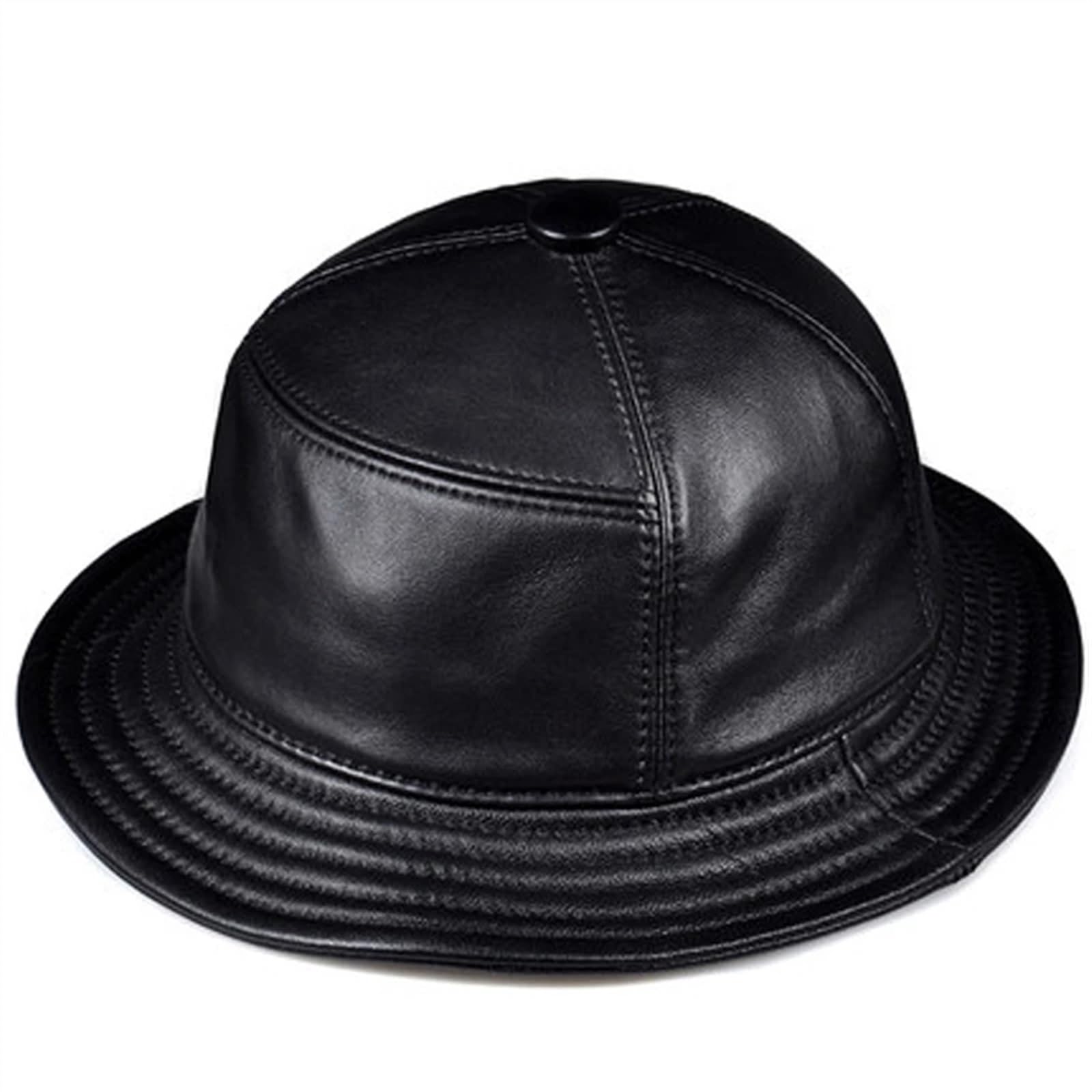 Amazon.com: SDdPulse Unisex Genuine Leather Bucket Hats Men Women
