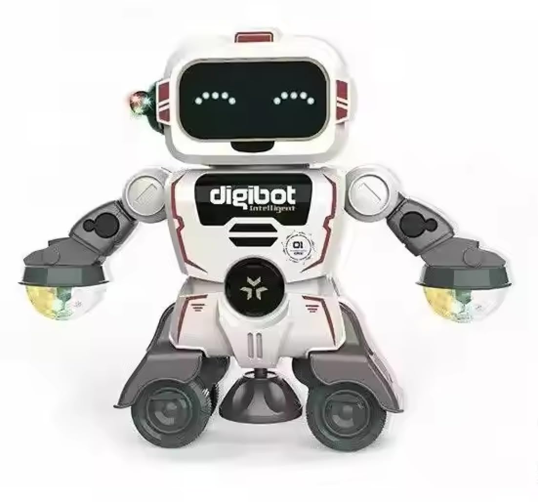 Intelligent Kids Robot Toy with Lights Revolving Motion