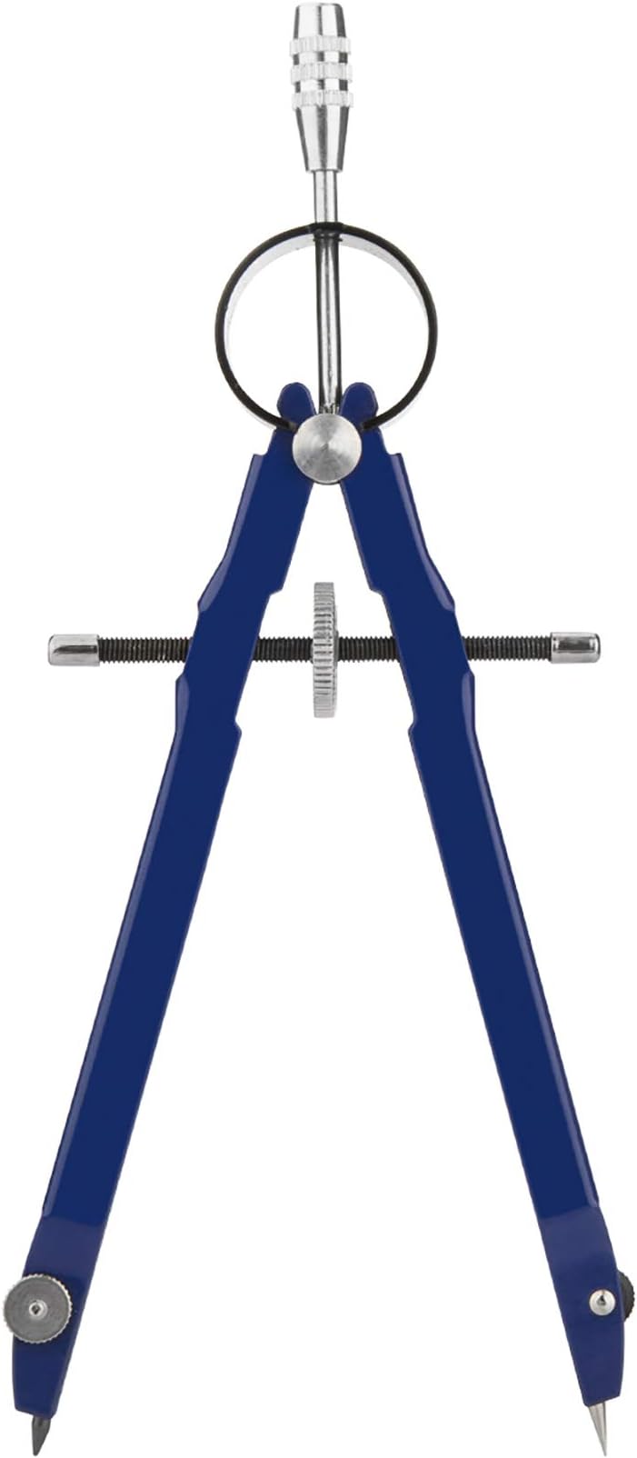 silbyloyoe Drafting Compass for Geometry with Lock and 9.6” Diameter,a Sturdy and Durable high Precision Metal Compass, 6” Math Compass Drawing, Drawing Compass Math,for Students, Engineer(Blue)