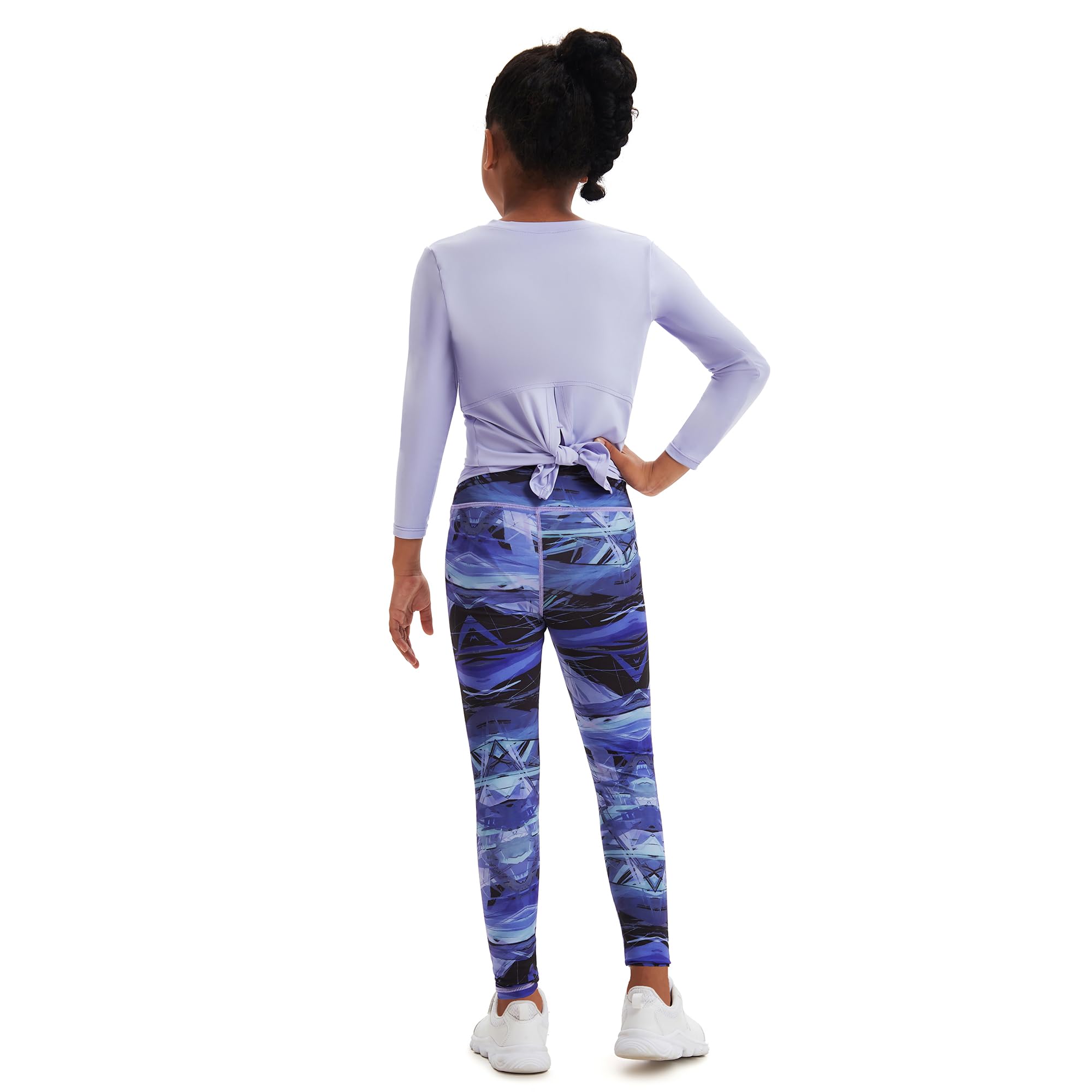 Mädchen Split zurück lange Ärmel Trainingsanzug 2PCS, Pullover Sweatshirt + Hose Jogging-Anzug für Kinder Jugendliche Frühling Herbst Outdoor Sport Yoga Set（Alter 5-14Jahre）