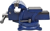 WFLNHB 6-Inch Heavy-Duty Bench Vise with 360° Swivel Locking Base for Woodworking, Crafting, Soldering & Electronics