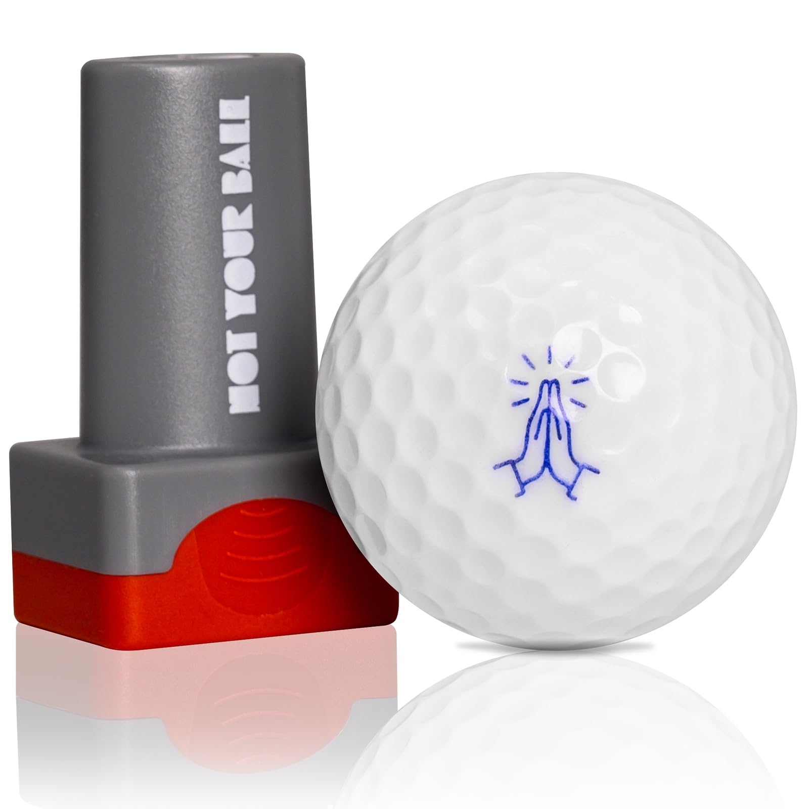 QUBI Golf Ball Stamp Golf Ball Stamper Self-Inking Golf Ball Stamp Marker to Identify Golf Balls Golf Gift