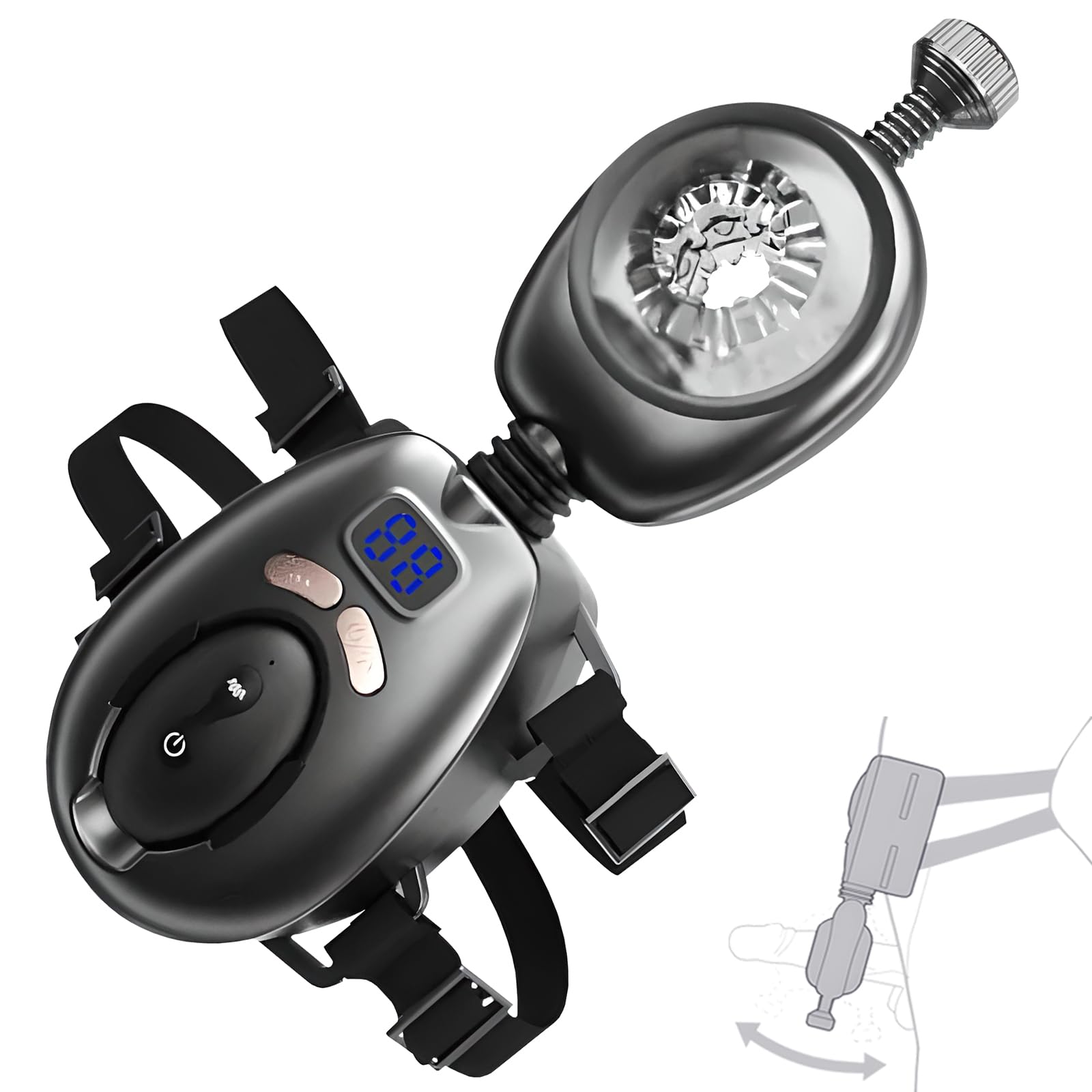 Elektrischer Masturbator Sex Spielzeug für die Männer Mit 9 Frequenz-Vibration + Schub-Strap-on-Masturbatoren Für Männer Sex Spielzeug Taschenmuschi Penis