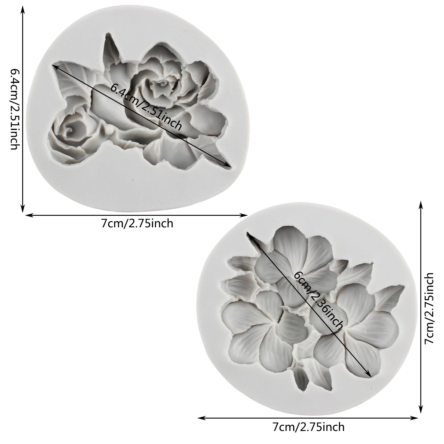 MYPRACS Moules à Fondant En Forme De Fleurs De Lavande - Feuille De Blé - Moule En Silicone Pour Cupcake - Décoration De Gâteau - Chocolat - Bonbons - Bricolage - Pâte