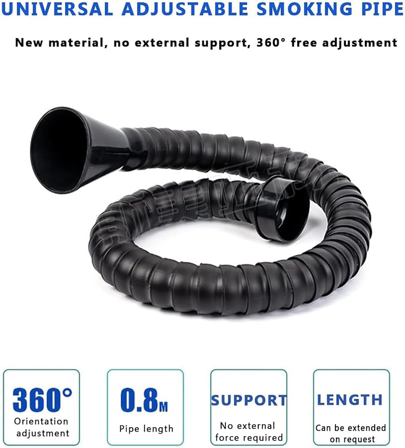 Desktop Welding Smoke Extractor, Solder Fume Absorber with 3-Layer Filter Element, Wind Flow 200m³/h and 360° Adjustable Smoke Tube, Brushless Motor Low Noise, for DIY Welding, Soldering