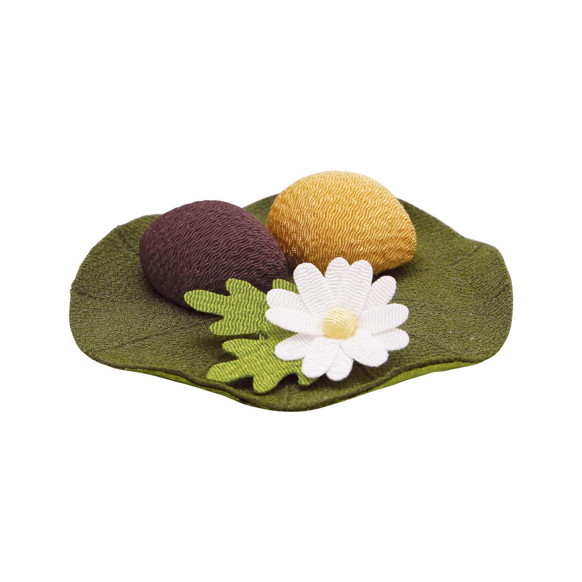 Amazon.co.jp: 手作りちりめん細工 お供え菓子 ミニ 蓮(はす)付 お盆
