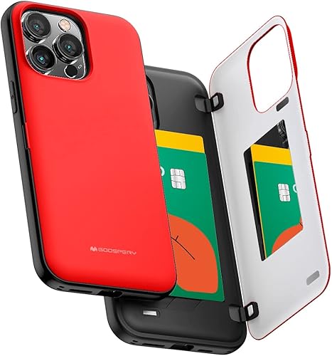 Miniatura 57 de GOOSPERY Parachoques magnético para puerta compatible con iPhone 15, funda con tarjetero, cartera con cierre magnético automático, protector