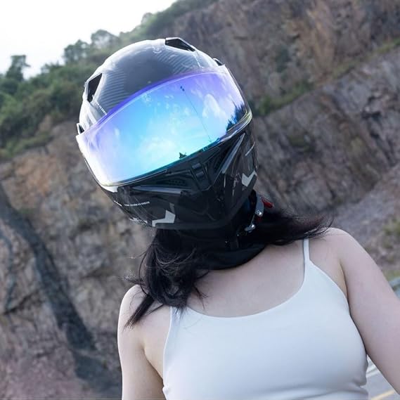 Motorcycle Helmets Full Face for Men Women Powersports Street Racing DOT with Face Mask Gloves