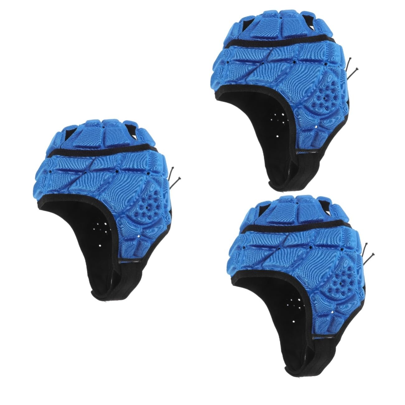 BESPORTBLE Casco de Seguridad anticolisión Casco de Esponja de Rugby para Guardia de Beisbol de Guardia de Futbol Protector de Cabeza anticolisión de Atleta Blue
