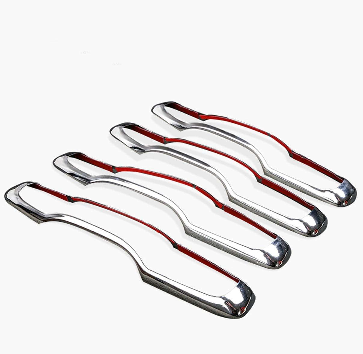 4Pcs Chrome Exterior Side Door Handle Frame Cover Ring Trim for XC60 2018-2022,for XC90 2016-2022,for Volvo S90 2017-2022, for V90 2017-2021
