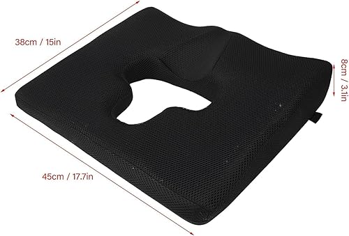 Miniatura 2 de Cojín para úlceras de cama para glúteos, almohada de alivio de presión de fibra para respirar libremente, diseño de pendiente triangular con