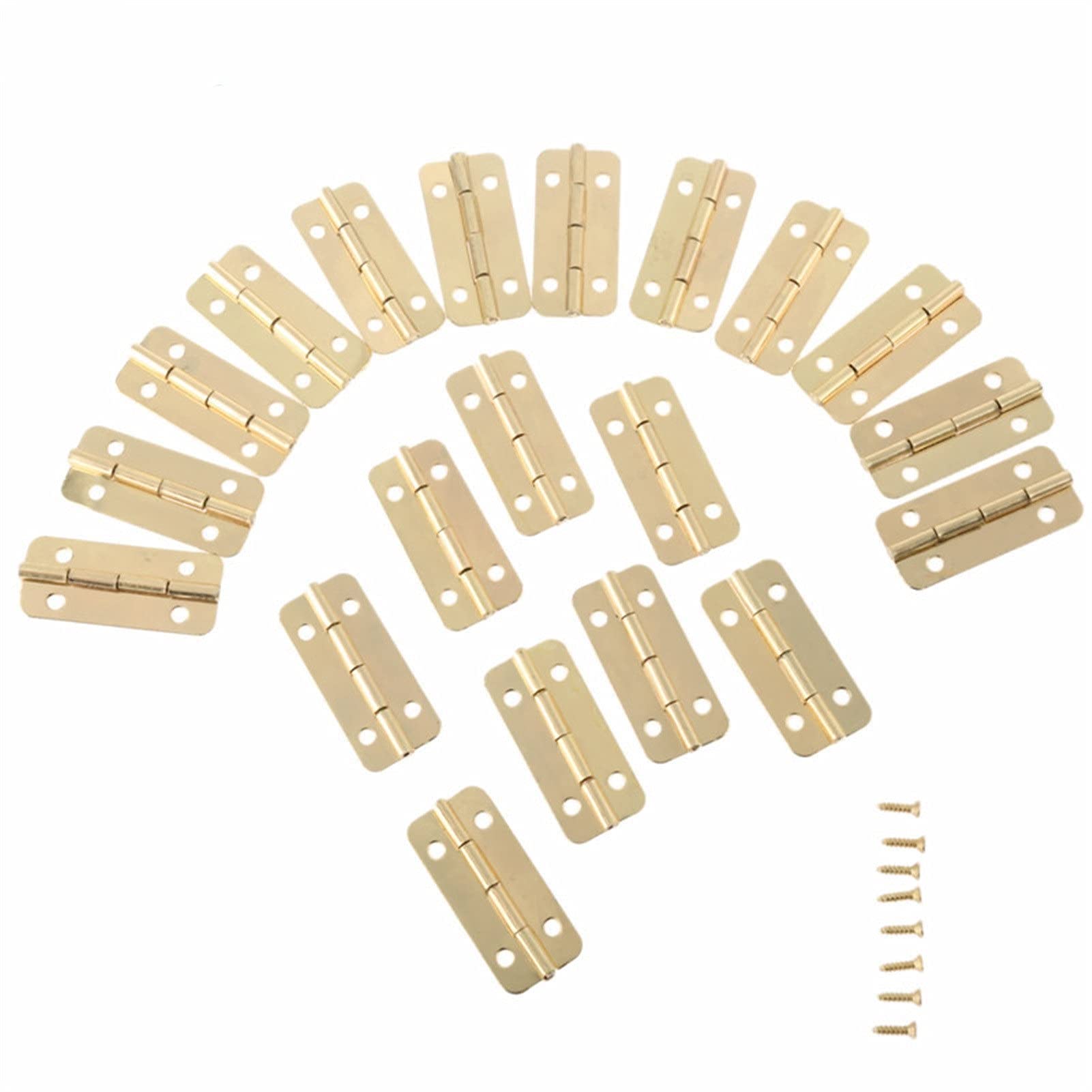 Nvsfzgiyg One Color Hinge, 12Pcs Furniture For Box Door Butt Decorative Small For Cabinet Drawer Hardware+37X17mm