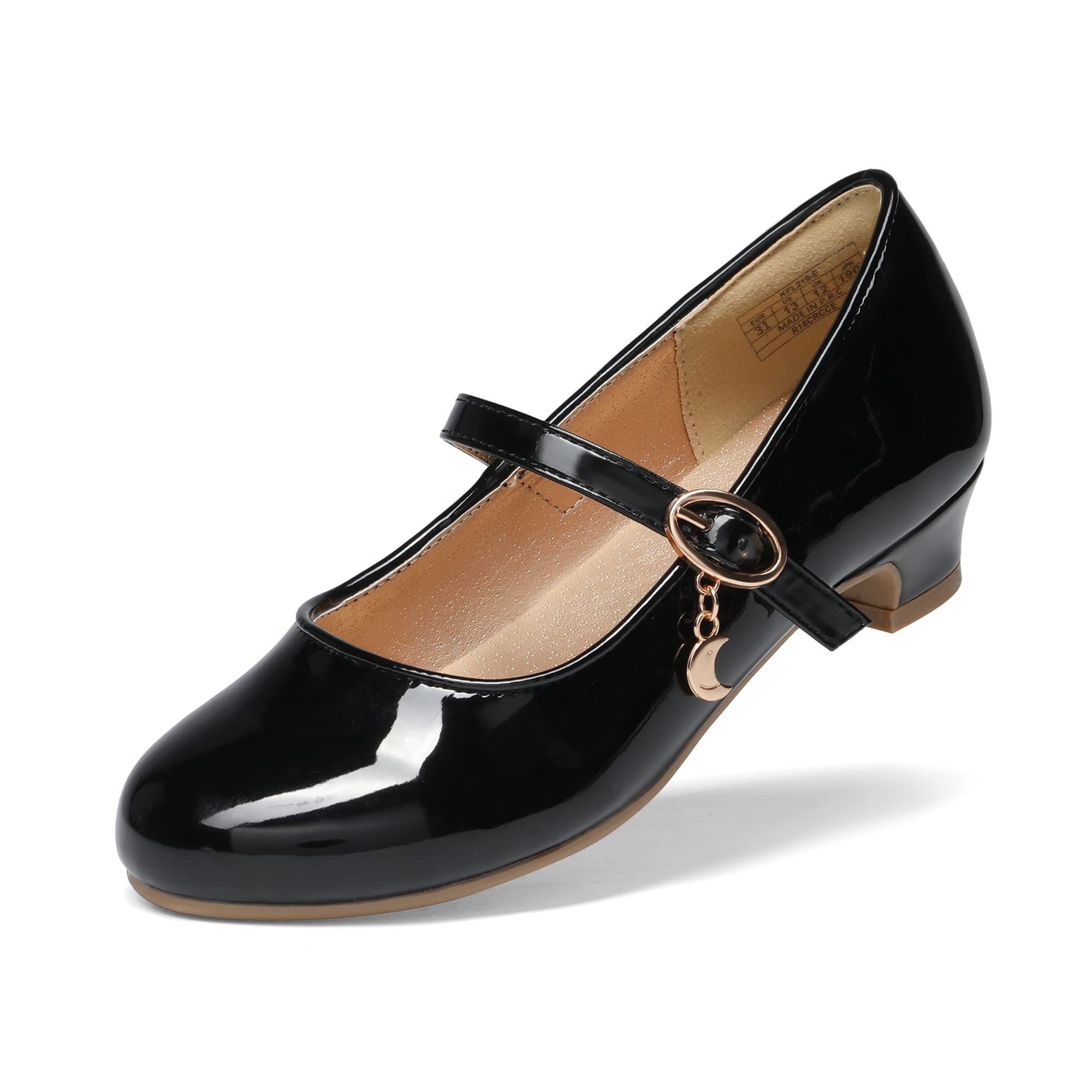 DREAM PAIRS Kids Bailarinas Niña Zapatos de Vestir de Tacón Cómodos para Fiesta Ballet Flats Chicas Princesa Brillante KFL219-E
