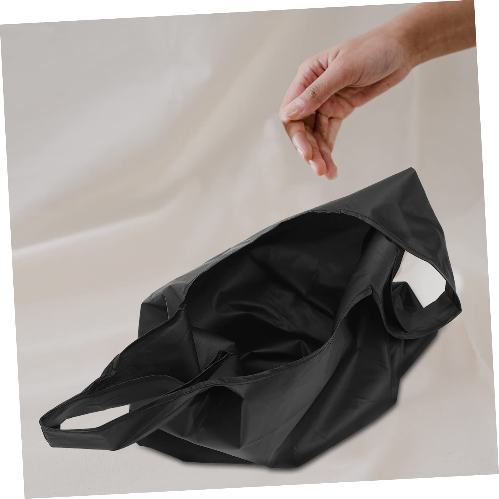 IMIKEYA Bolsas de Supermercado Reutilizables Negras 20 Piezas
