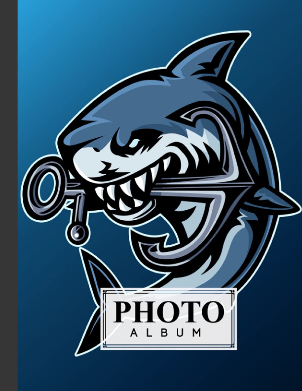 Photo Album: Large Photo Albums with Writing Space Memo, Extra Large Capacity Picture Album | Premium Shark Cover by Sebastian Neubauer