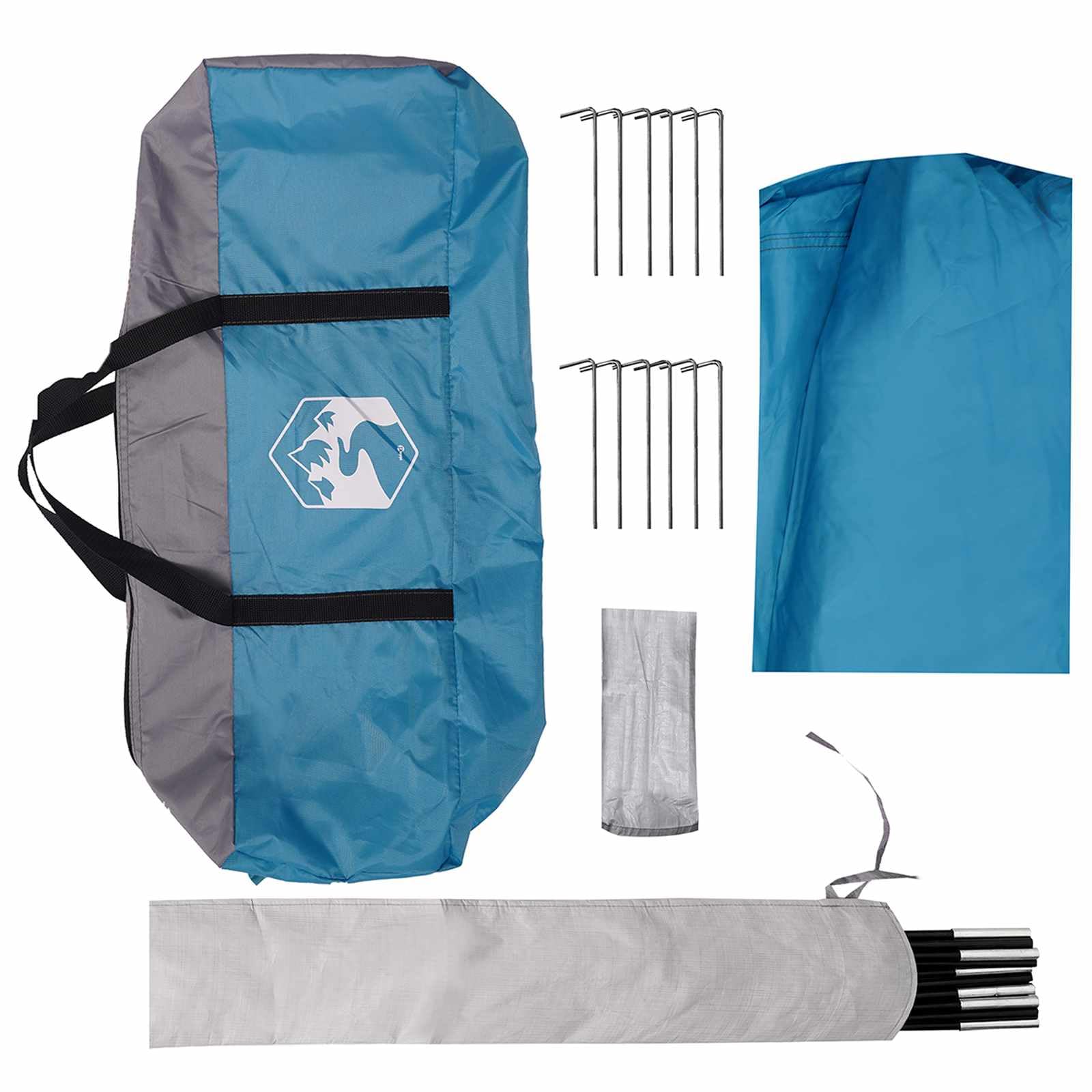 Tarp Camping Wodoodporny Zielony 690 x 580 x 255 cm