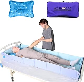 Bed Portable Bathtub for Full Body Washing in Bed,Collapsible Bathtub System Medical Bathtub for
