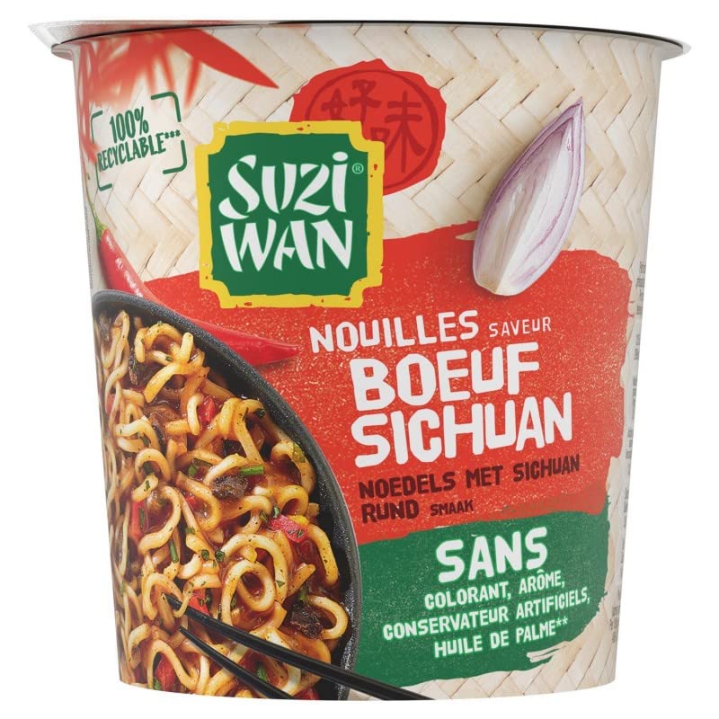 Suzuki Wan - Lote de 5 fideos en olla (64,5 g)