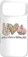 Vista 22 de Womens Girls Cute Funny Peace Love Hairless Guinea Pig Lover Case for iPhone 16