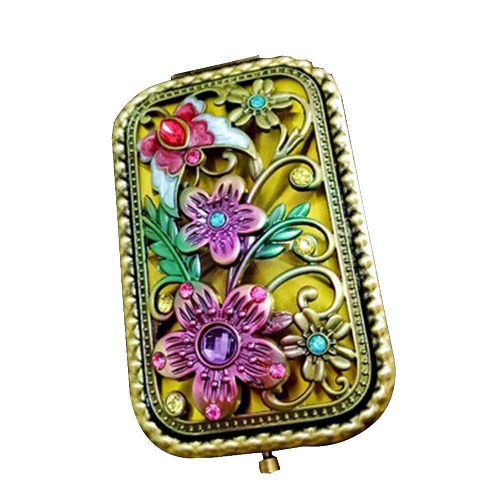 Miroir de sac à main compact vintage à offrir comme cadeau chic pour femme
