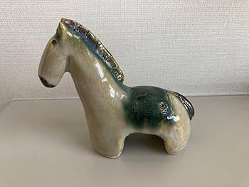Amazon.co.jp: 馬 午 うま ウマ ホース 置物 オブジェ 陶器 レトロ