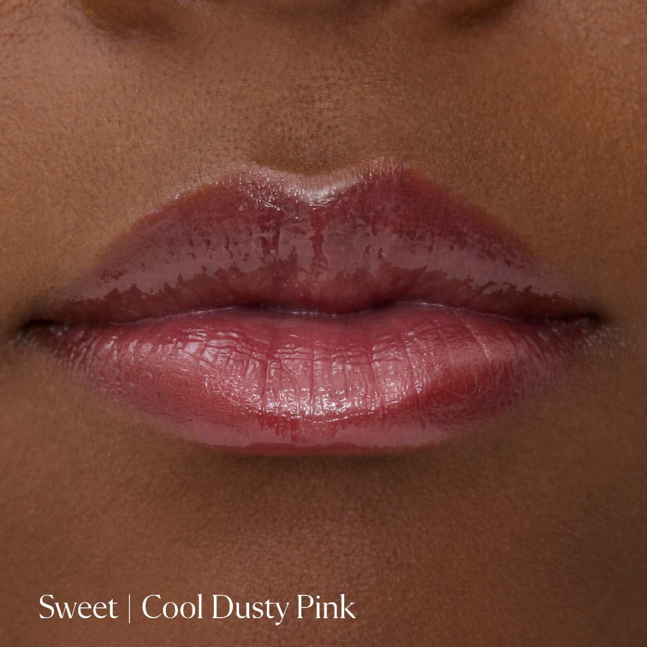 Kulfi Lassi Lips Staining Lip Oil, | Color: Sweet - cool dusty pink | Long-Lasting Moisturizing with Mango Seed Oil, Coconut Oil, Vitamin E, High Shine Finish, 0.12 oz / 3.8 mL